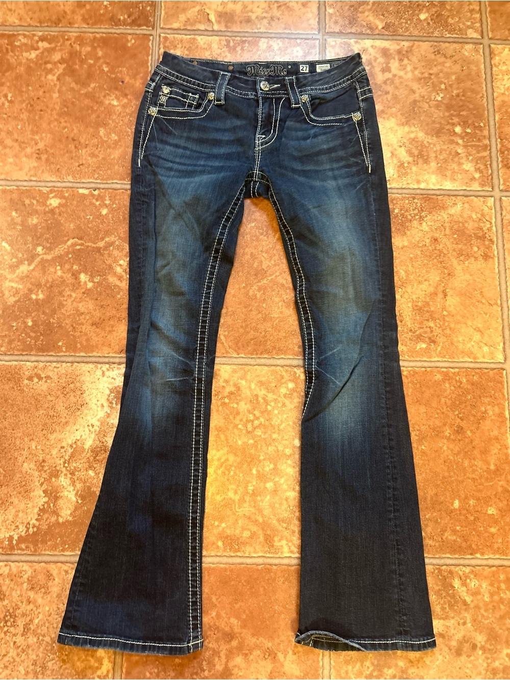 Miss Me Dark Blue Flare Jeans